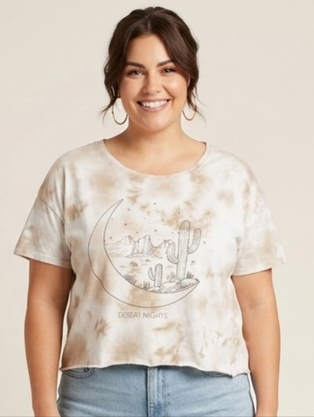 Fifth Sun Cream Graphic Tee with Subtle Print